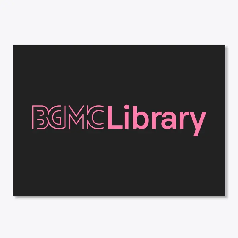 BGMC Library Logo Sticker